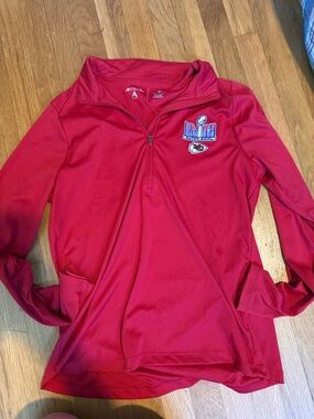 NFL Kansas City Chiefs Red Quarter-Zip Pullover